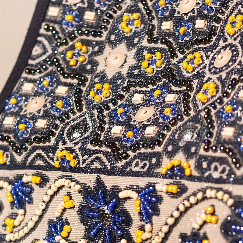 Handmade Backpack w/ a Unique Ethnic Bohemian Look - Fully Fine Cotton - Picture 10 of 13